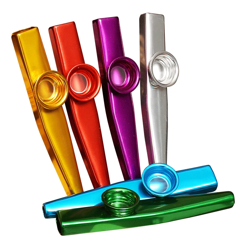 Musical Instrument Flute - Metal Kazoo Lightweight Portable For Beginner