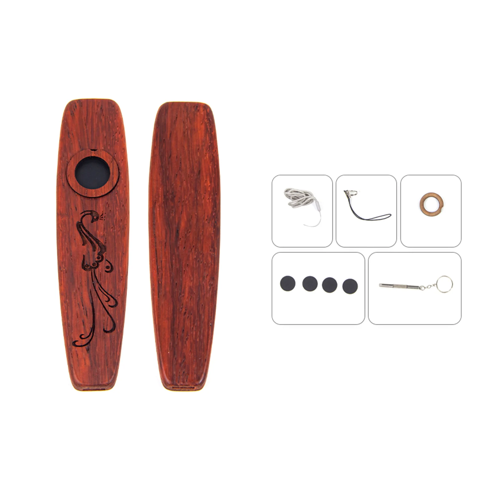 Musical Instrument Flute - Beginners All-in-One Wooden Kazoo Kit Flute