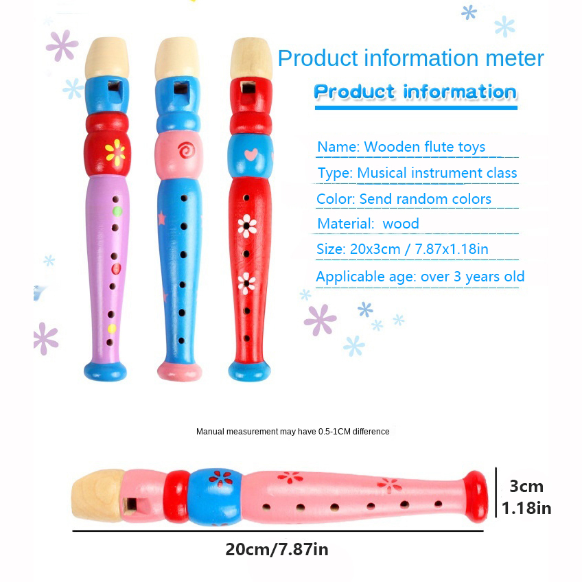 Hot Colorful Wooden Flute Musi – Musical Instrument Fagot recenzja i cena