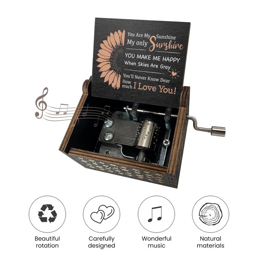 6.4* 5.2cm Mini Music Box Rota – Musical Instrument Cajon recenzja i cena