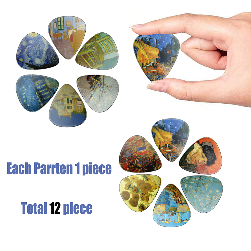 12pcs/Set Van Gogh Themed Guit – Musical Instrument Fagot recenzja i cena