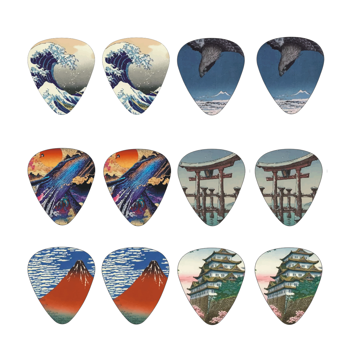 New 12pcs/set  Guitar Picks -  – Musical Instrument Fagot recenzja i cena