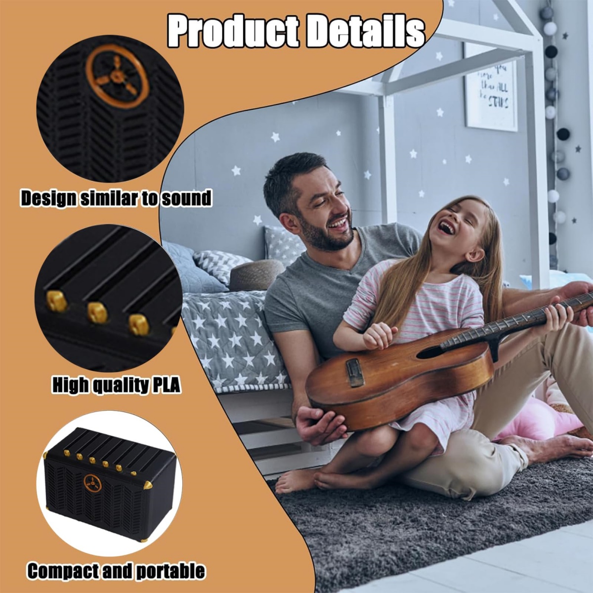 Guitar Pick Holder, 3D Printed – Musical Instrument Cajon recenzja i cena